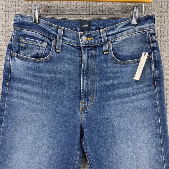 Anthropologie Edwin Marli High Rise Ankle Straight Jeans - Picture 3 of 7